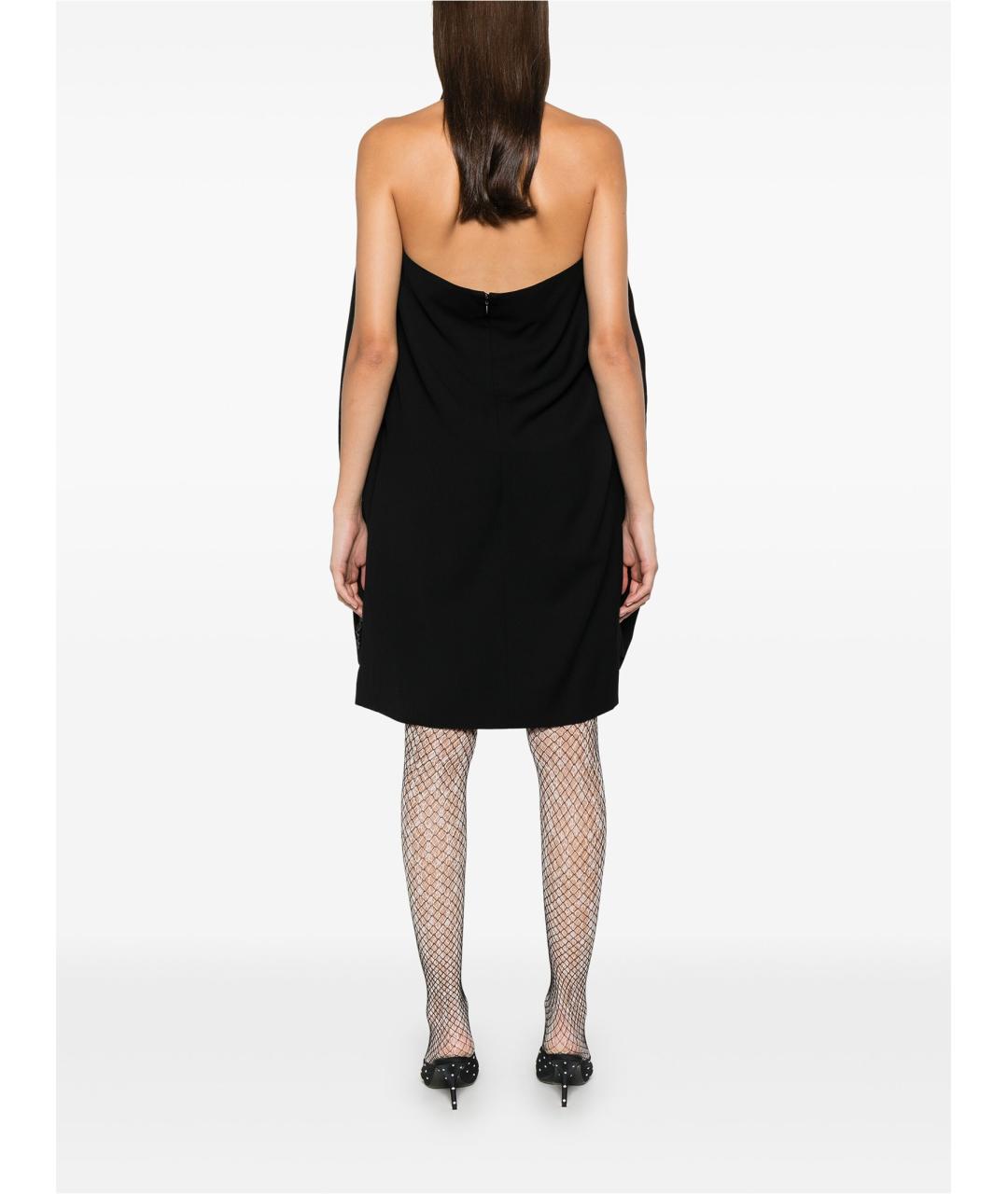 BALENCIAGA Черное вискозное коктейльное платье, фото 2