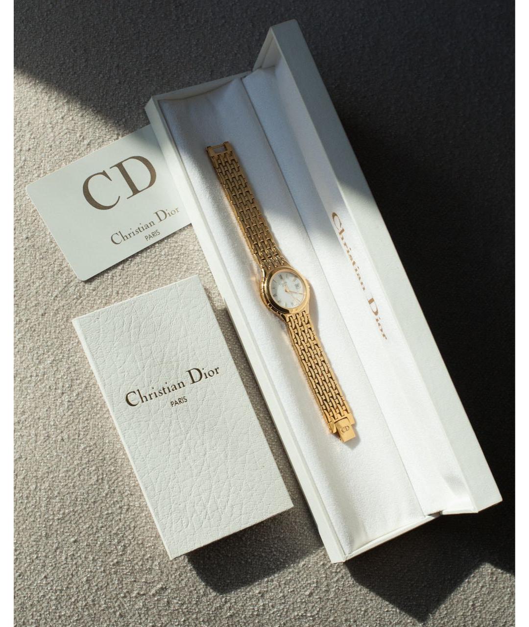 CHRISTIAN DIOR Золотые часы, фото 3