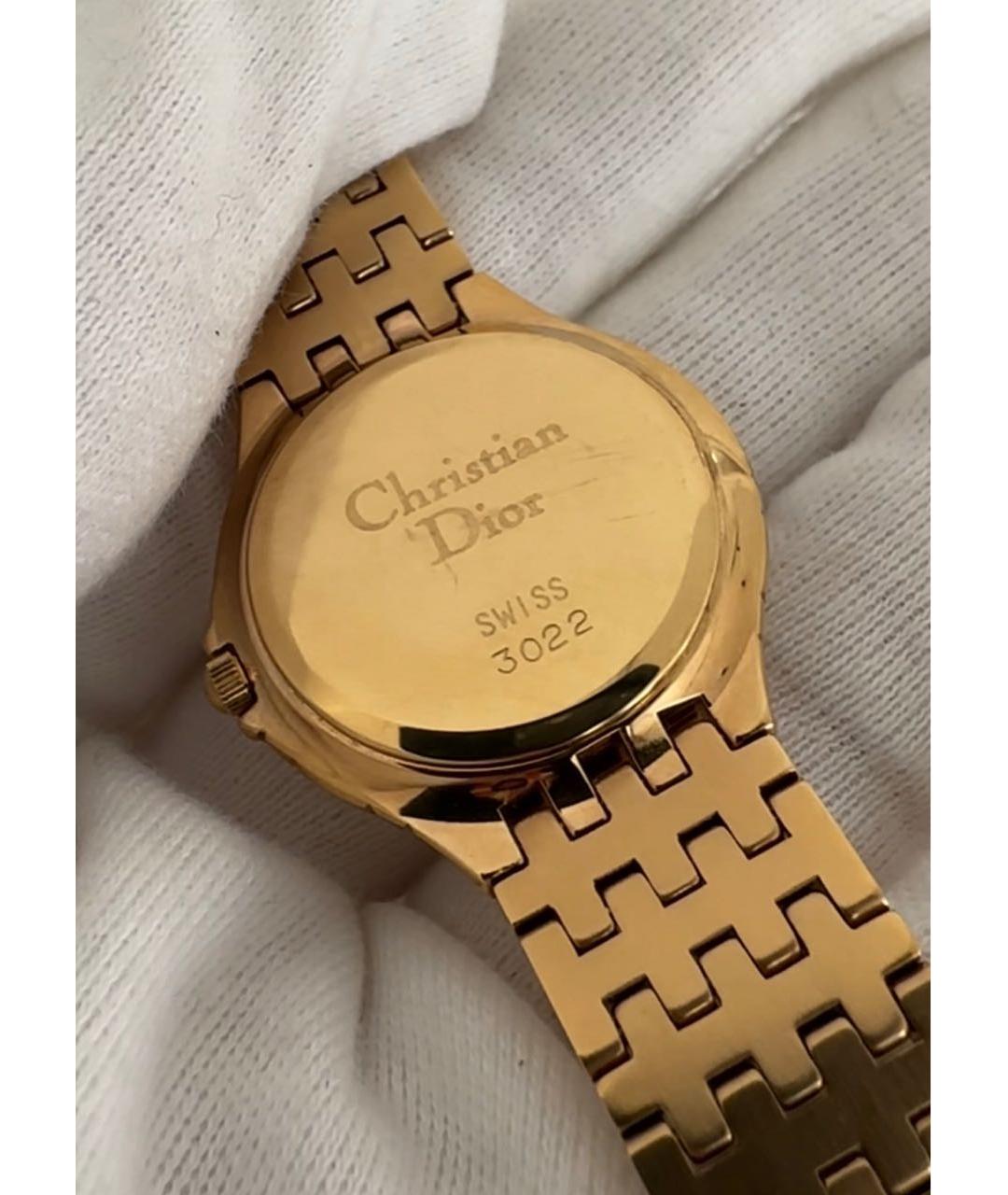 CHRISTIAN DIOR Золотые часы, фото 8