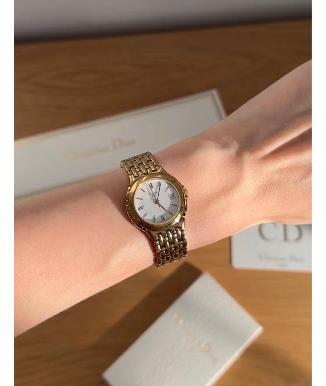 CHRISTIAN DIOR Золотые часы, фото 7