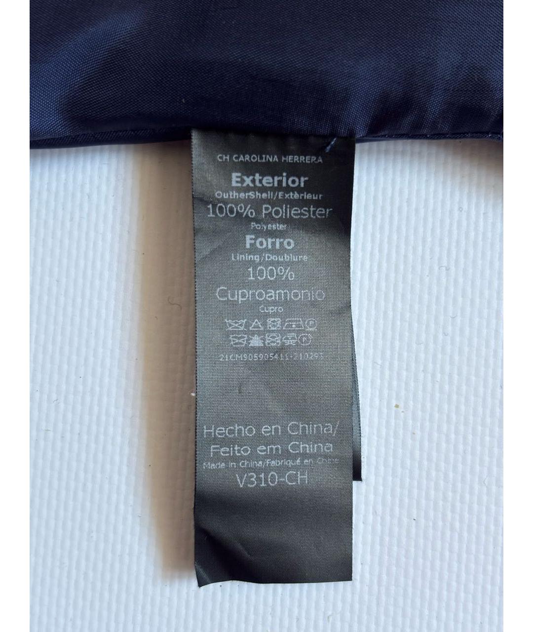 CAROLINA HERRERA Синее льняное повседневное платье, фото 5