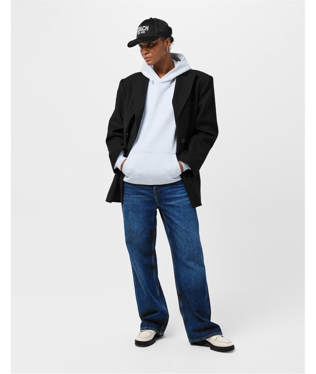 COACH Черная хлопковая кепка, фото 4