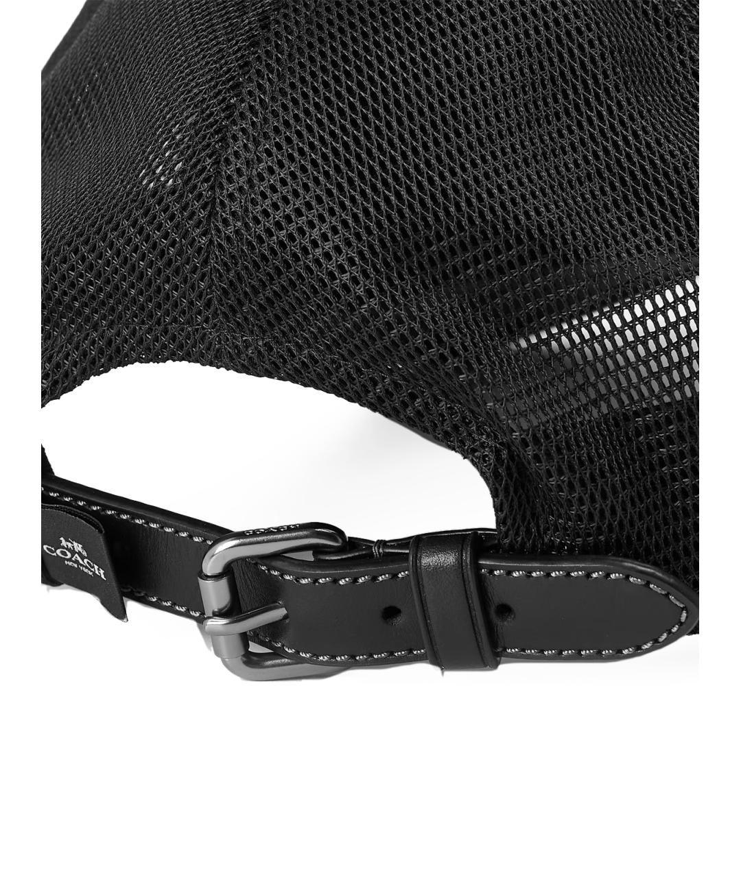 COACH Черная хлопковая кепка, фото 3