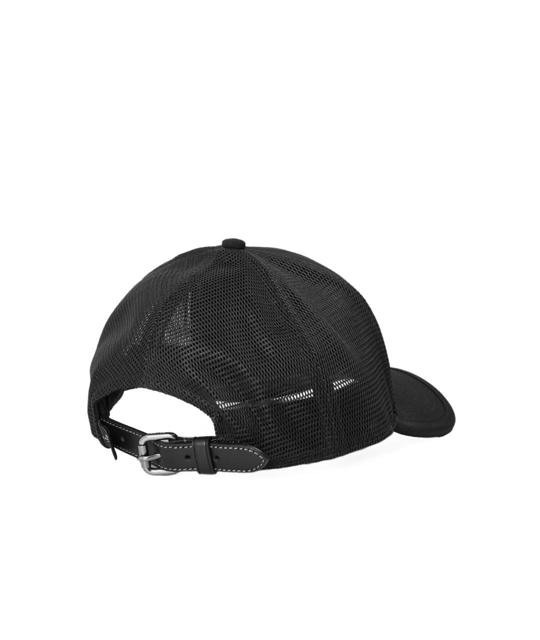 COACH Черная хлопковая кепка, фото 2