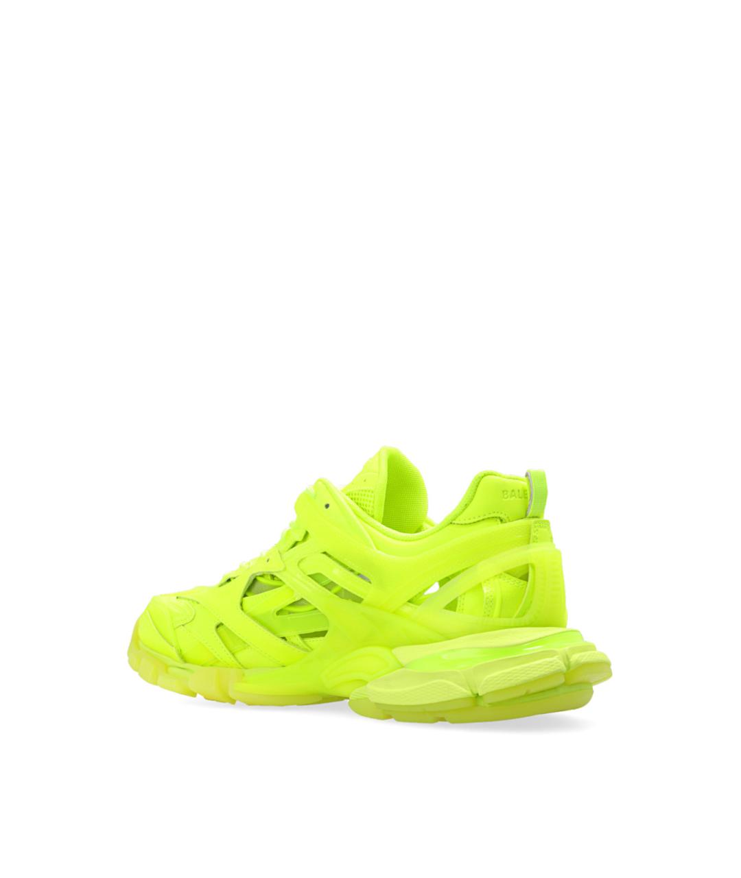 BALENCIAGA Желтые синтетические низкие кроссовки / кеды, фото 3