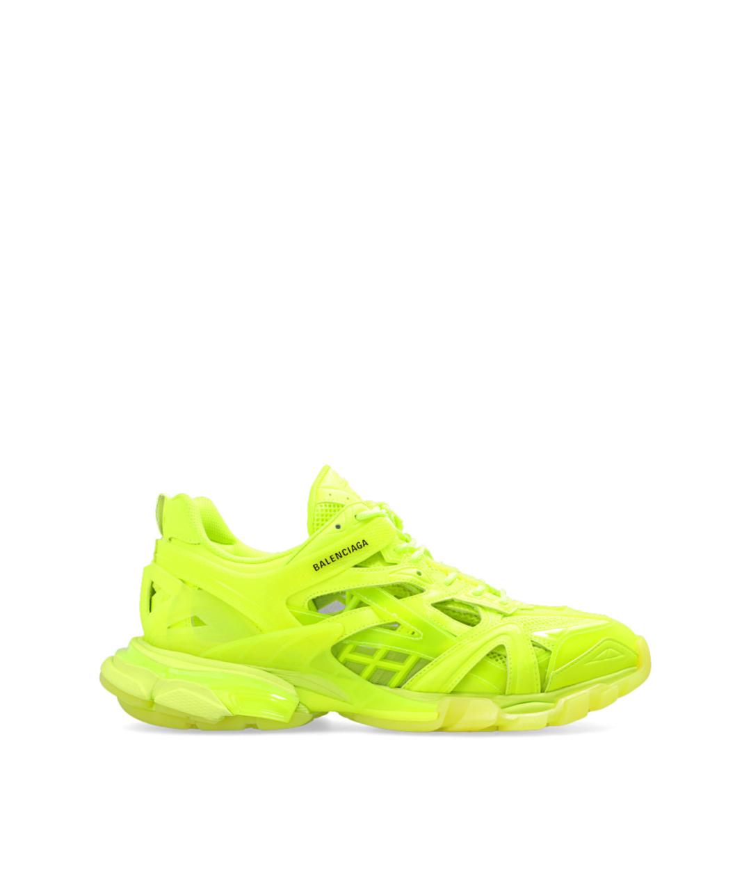 BALENCIAGA Желтые синтетические низкие кроссовки / кеды, фото 1