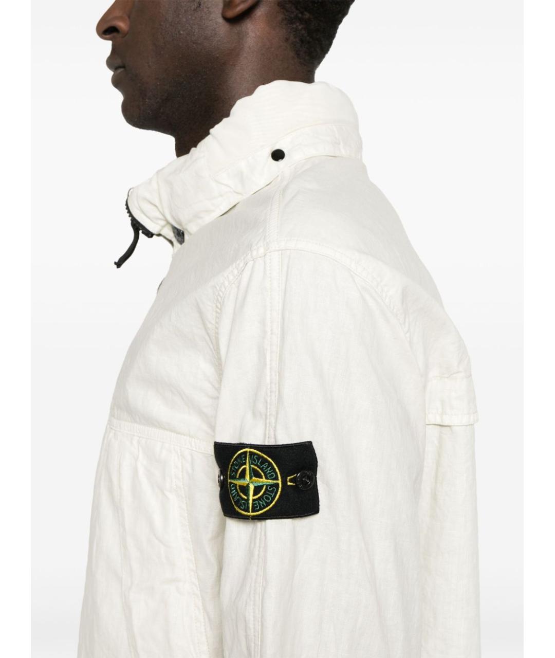 STONE ISLAND Белая куртка, фото 2