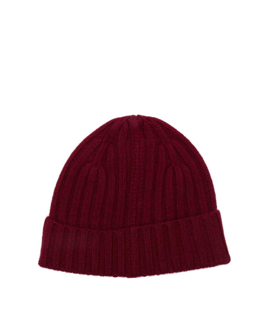 BEYOU Бордовая кашемировая шапка, фото 5