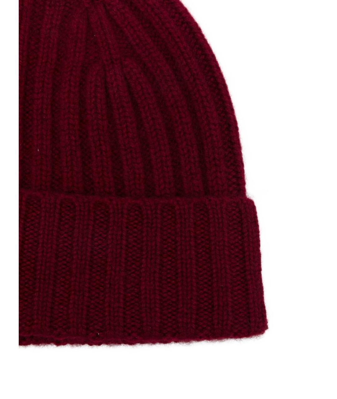 BEYOU Бордовая кашемировая шапка, фото 3