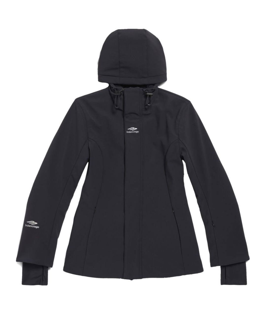 BALENCIAGA Черная полиамидовая куртка, фото 1