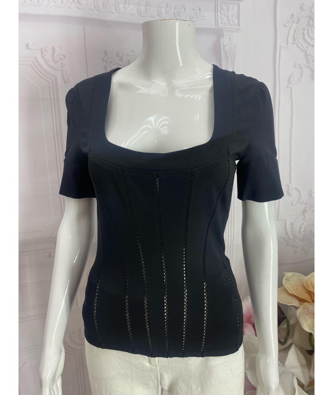 DOLCE&GABBANA Черный вискозный корсет, фото 5