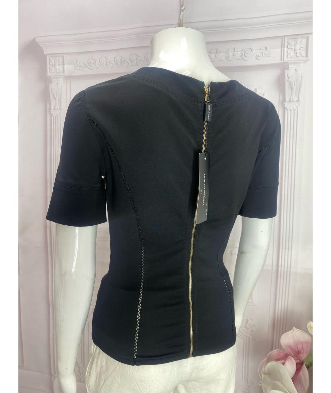 DOLCE&GABBANA Черный вискозный корсет, фото 8