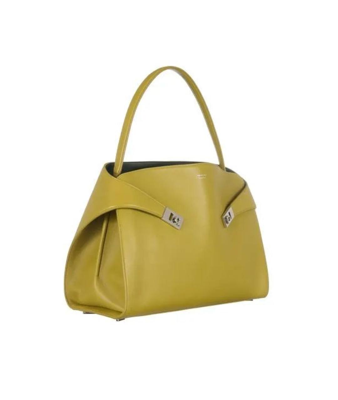 FERRAGAMO Зеленая кожаная сумка тоут, фото 2