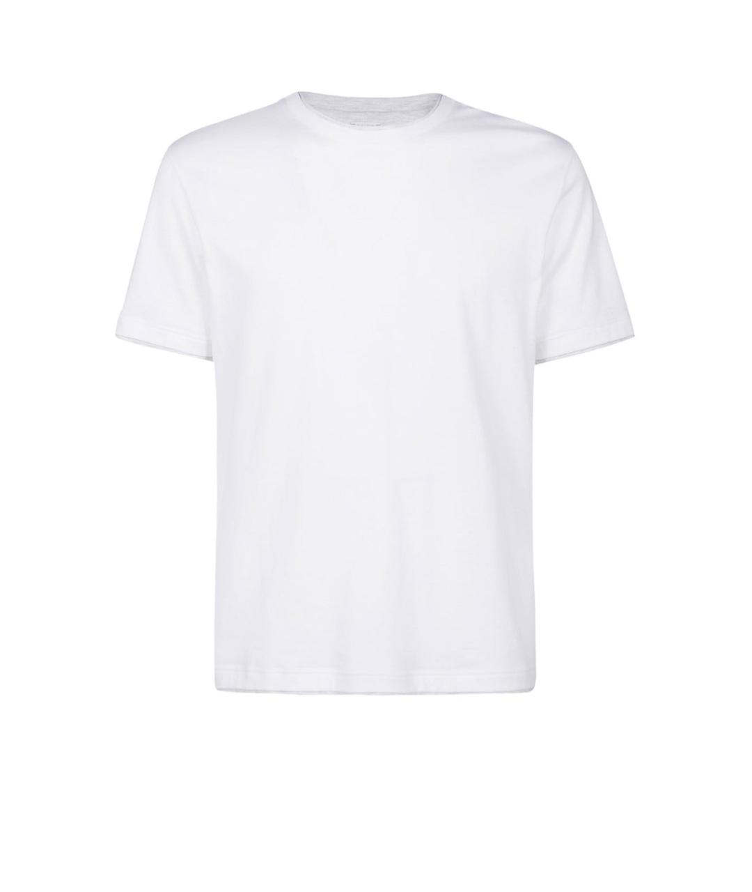 ELEVENTY Белая хлопковая футболка, фото 1