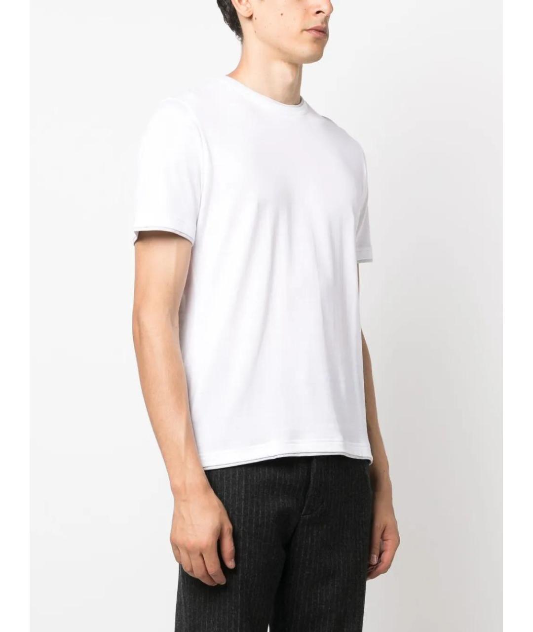 ELEVENTY Белая хлопковая футболка, фото 3