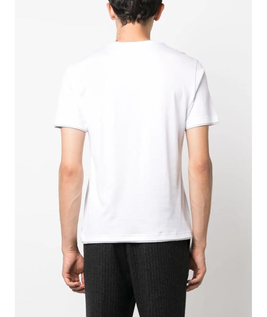 ELEVENTY Белая хлопковая футболка, фото 4