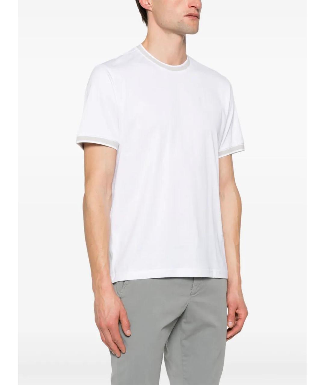 ELEVENTY Белая хлопковая футболка, фото 3