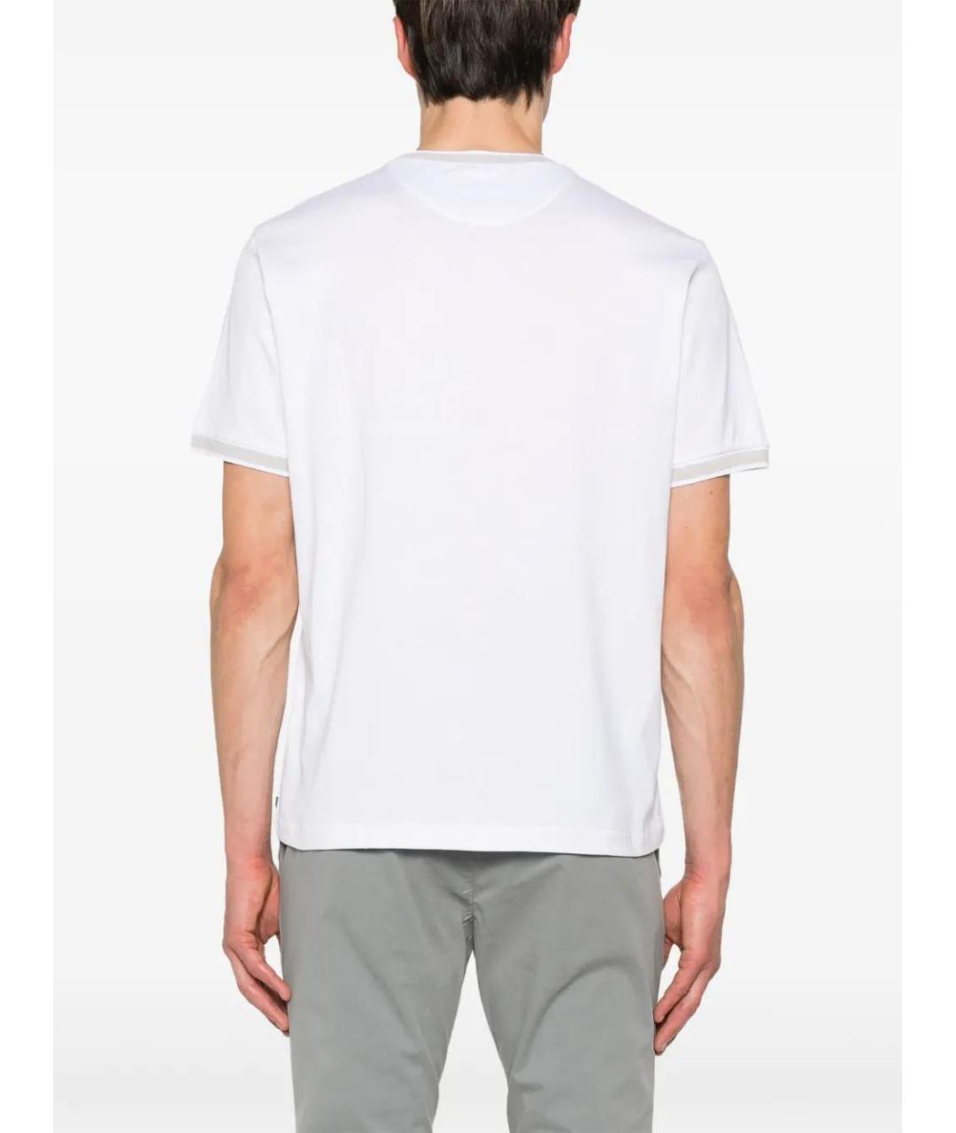 ELEVENTY Белая хлопковая футболка, фото 4