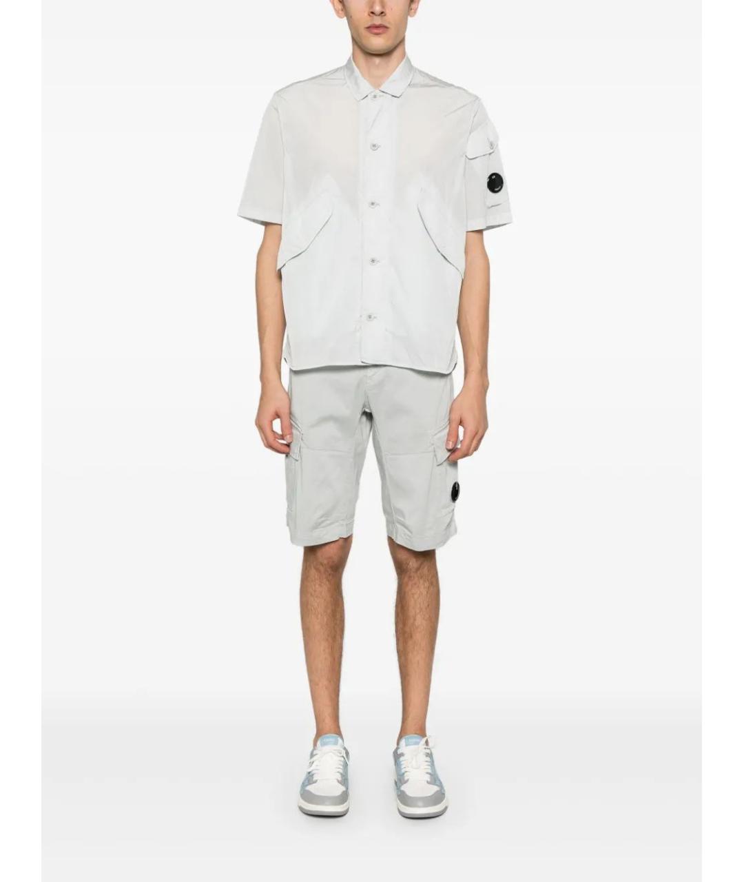 CP COMPANY Серые хлопковые шорты, фото 2