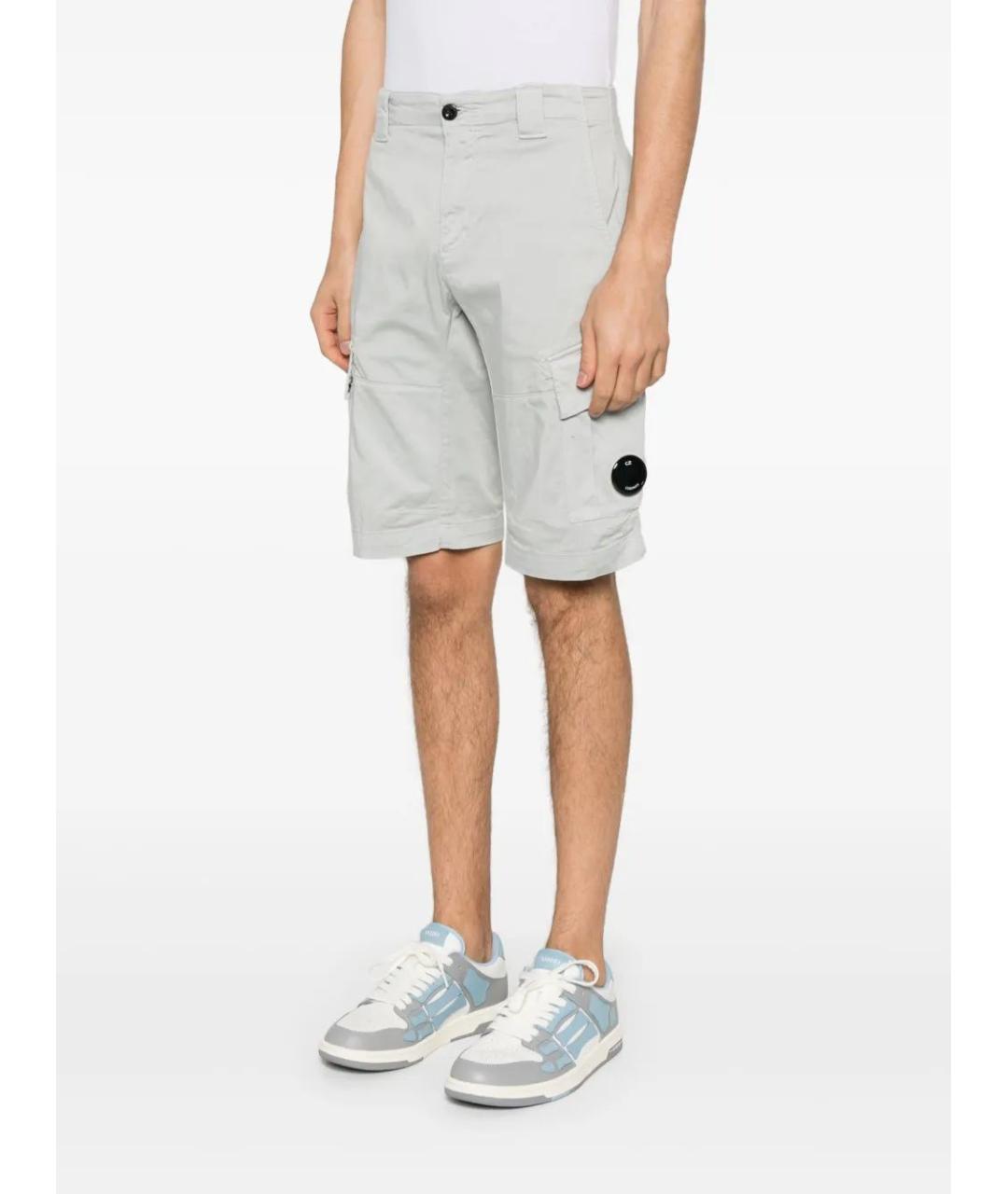 CP COMPANY Серые хлопковые шорты, фото 3