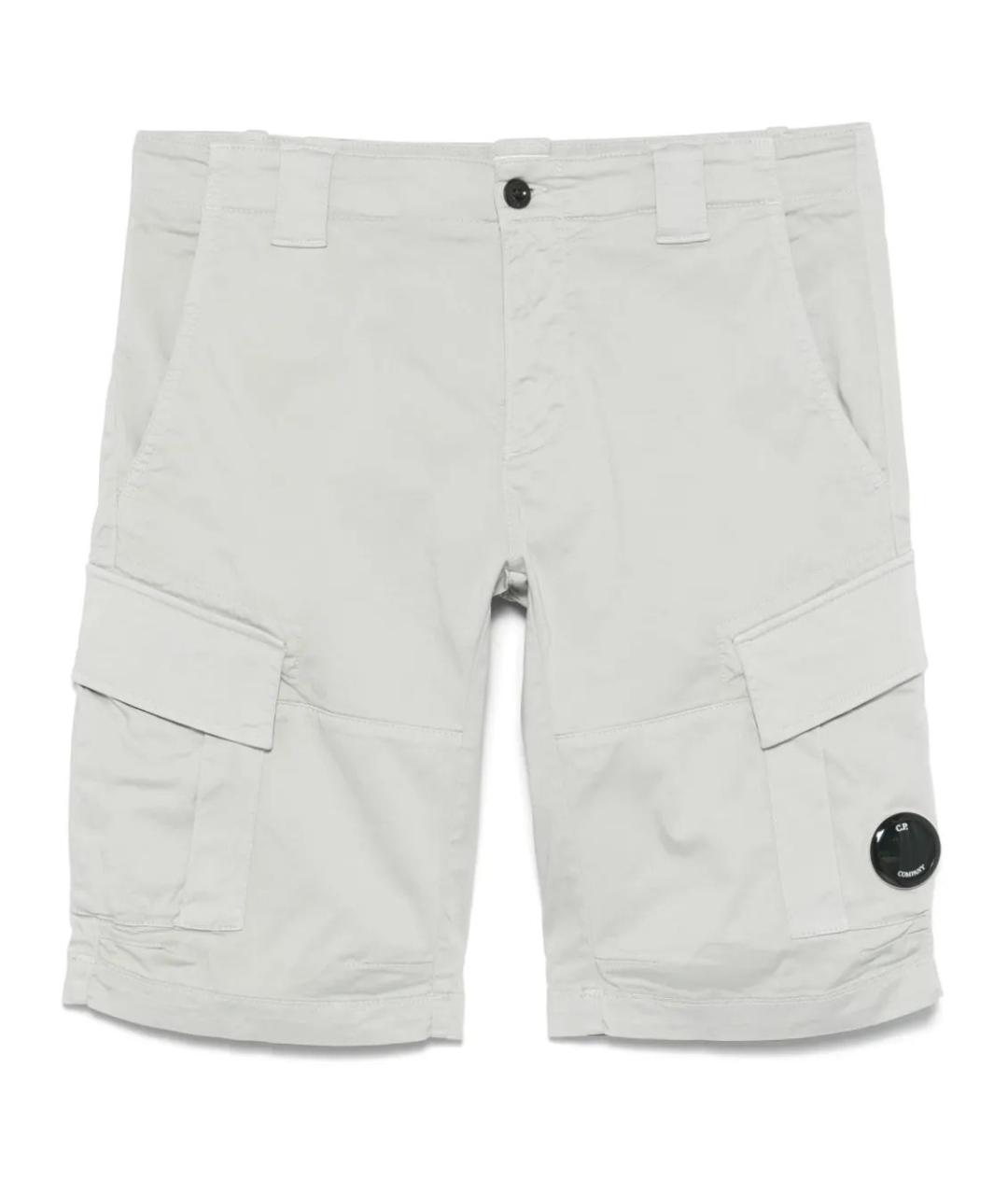 CP COMPANY Серые хлопковые шорты, фото 1