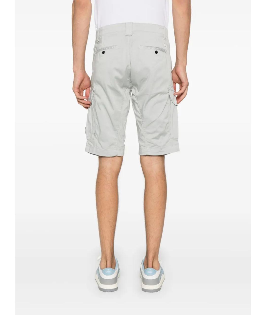 CP COMPANY Серые хлопковые шорты, фото 4