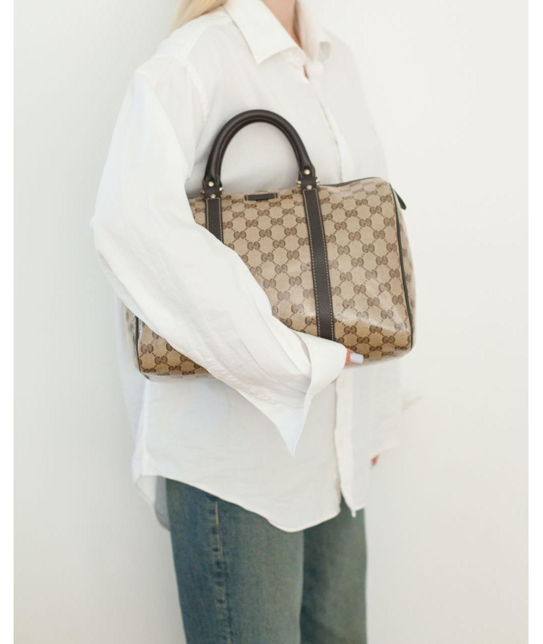 GUCCI Бежевая сумка с короткими ручками, фото 2