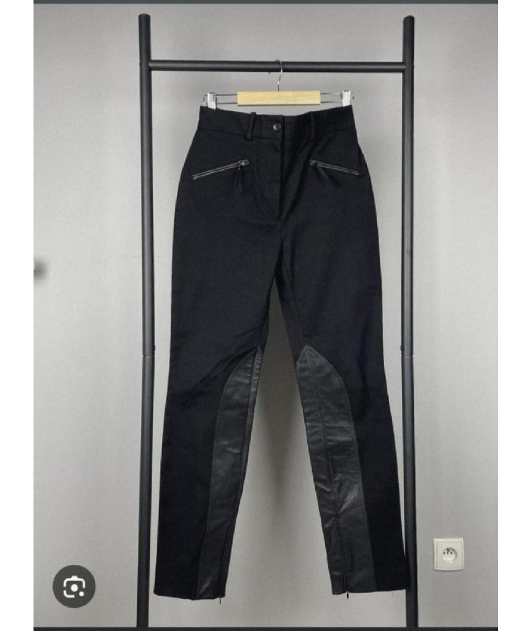 DOLCE&GABBANA Черные хлопковые брюки узкие, фото 8