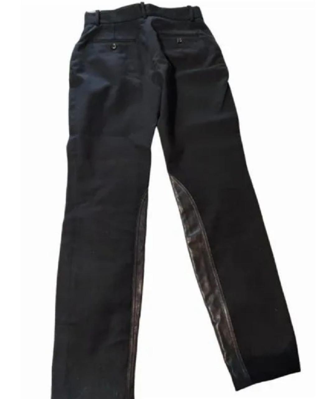 DOLCE&GABBANA Черные хлопковые брюки узкие, фото 2