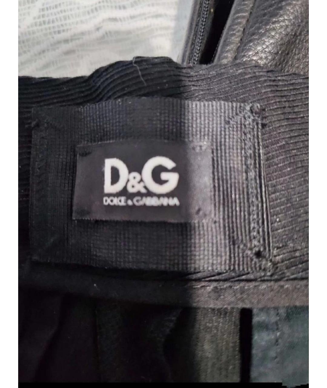 DOLCE&GABBANA Черные хлопковые брюки узкие, фото 7