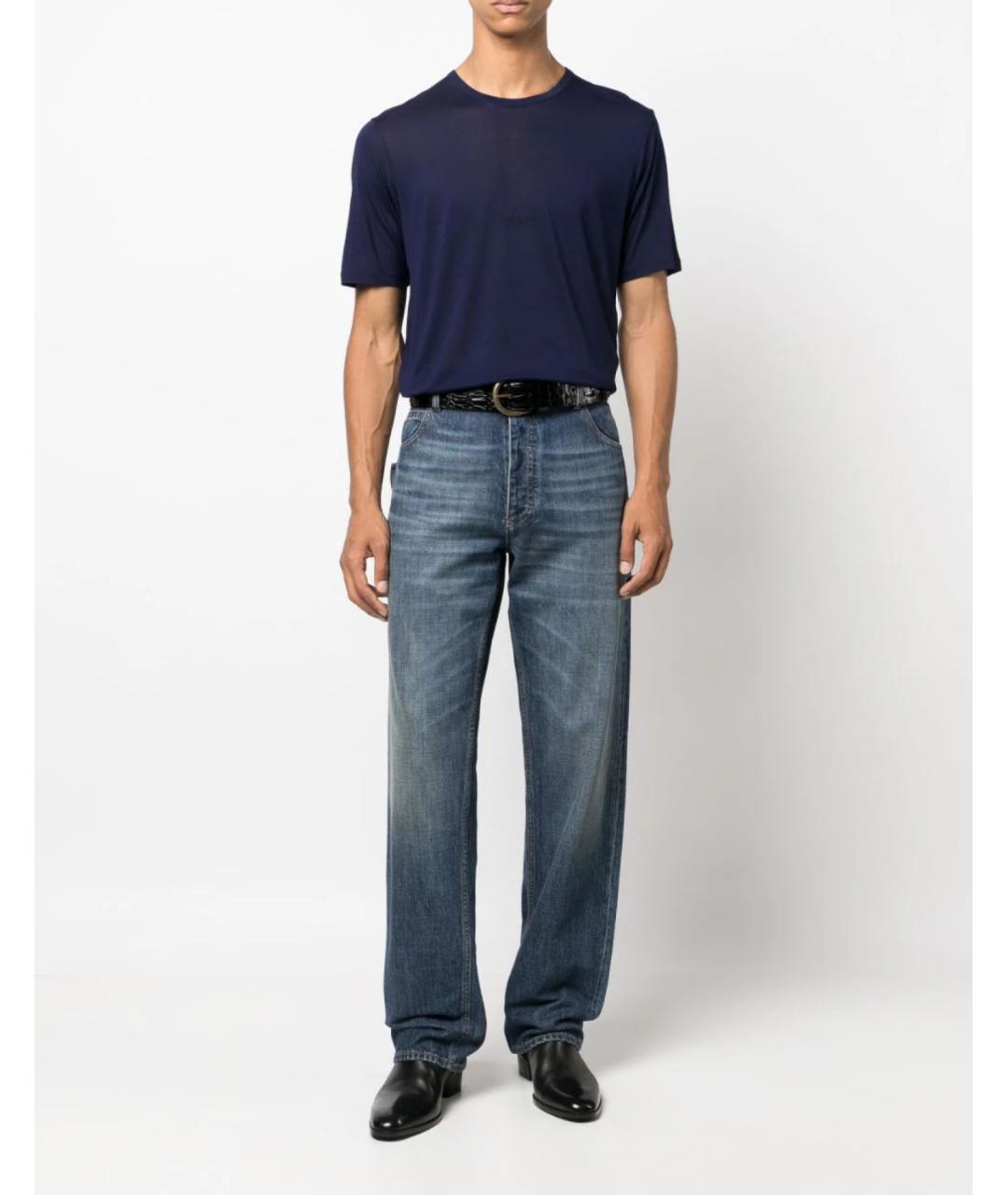 SAINT LAURENT Синяя футболка, фото 2