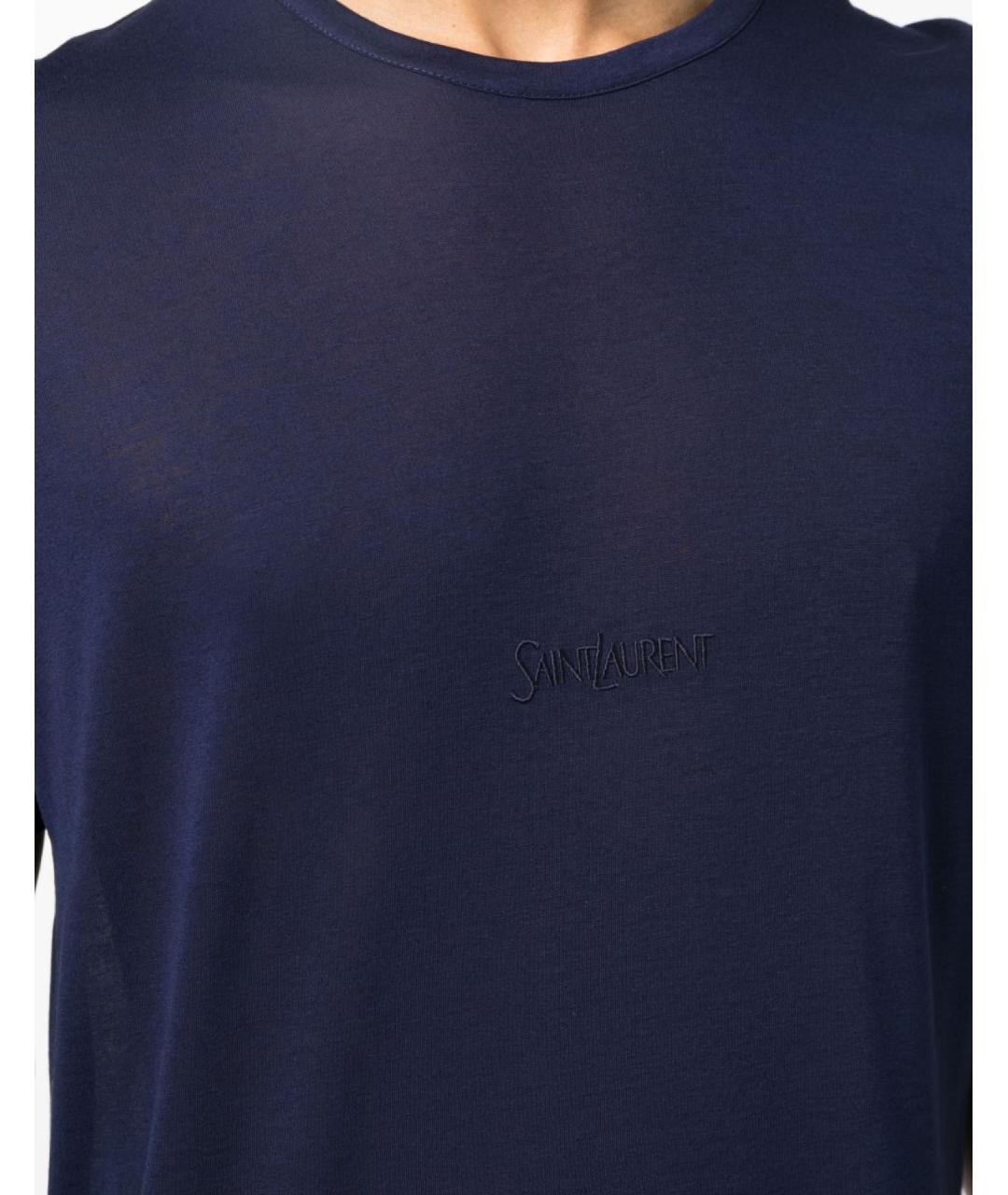 SAINT LAURENT Синяя футболка, фото 5