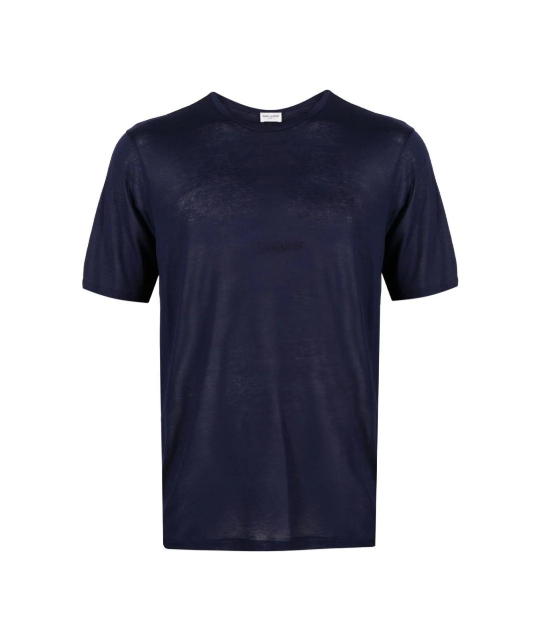 SAINT LAURENT Синяя футболка, фото 1