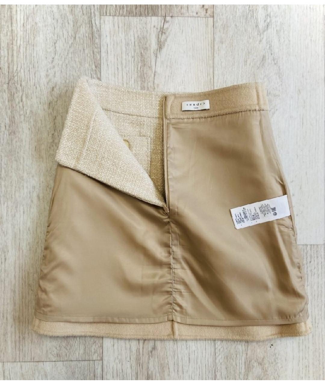 SANDRO Шерстяная юбка мини, фото 4