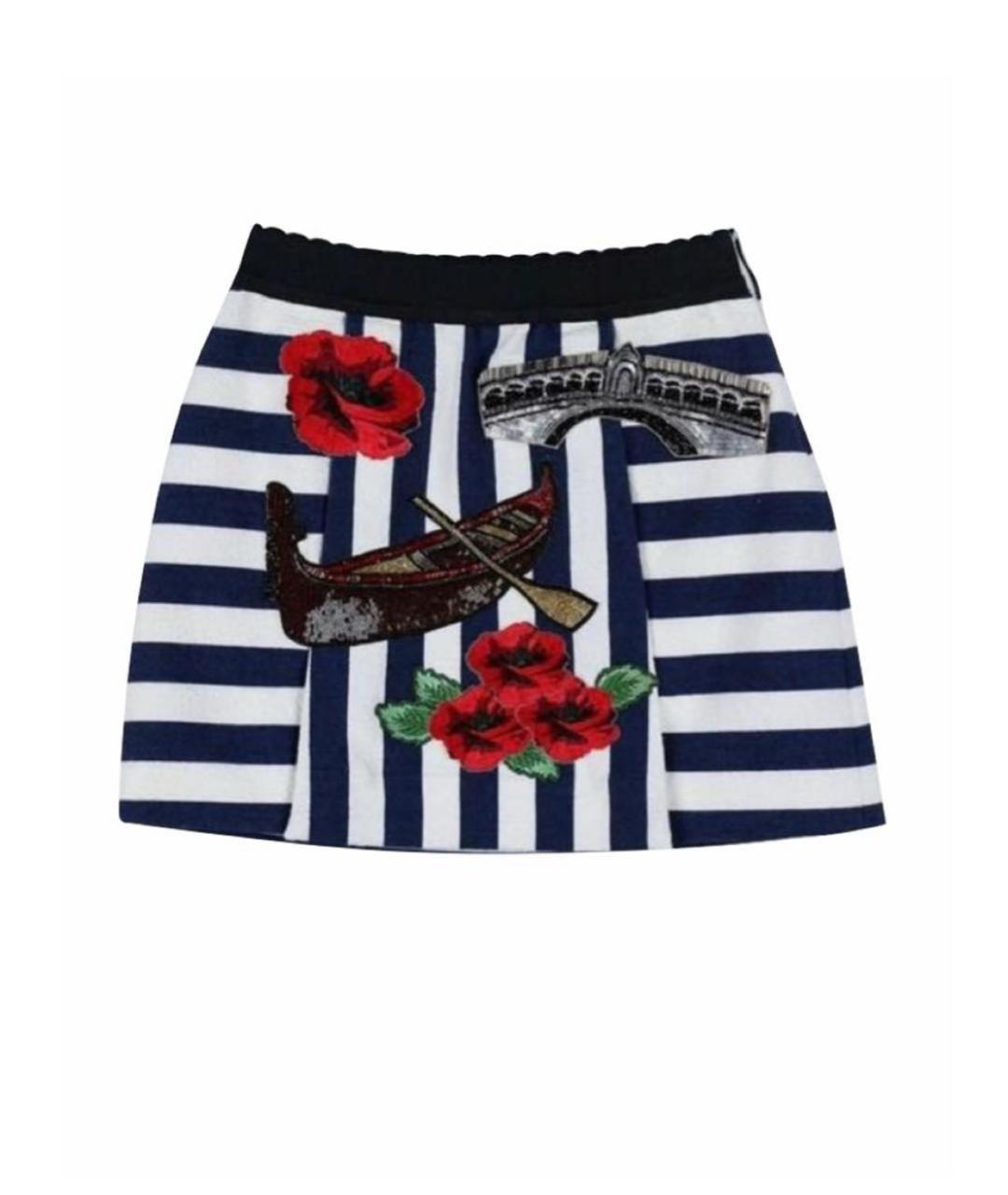 DOLCE & GABBANA KIDS Мульти хлопковая юбка, фото 9