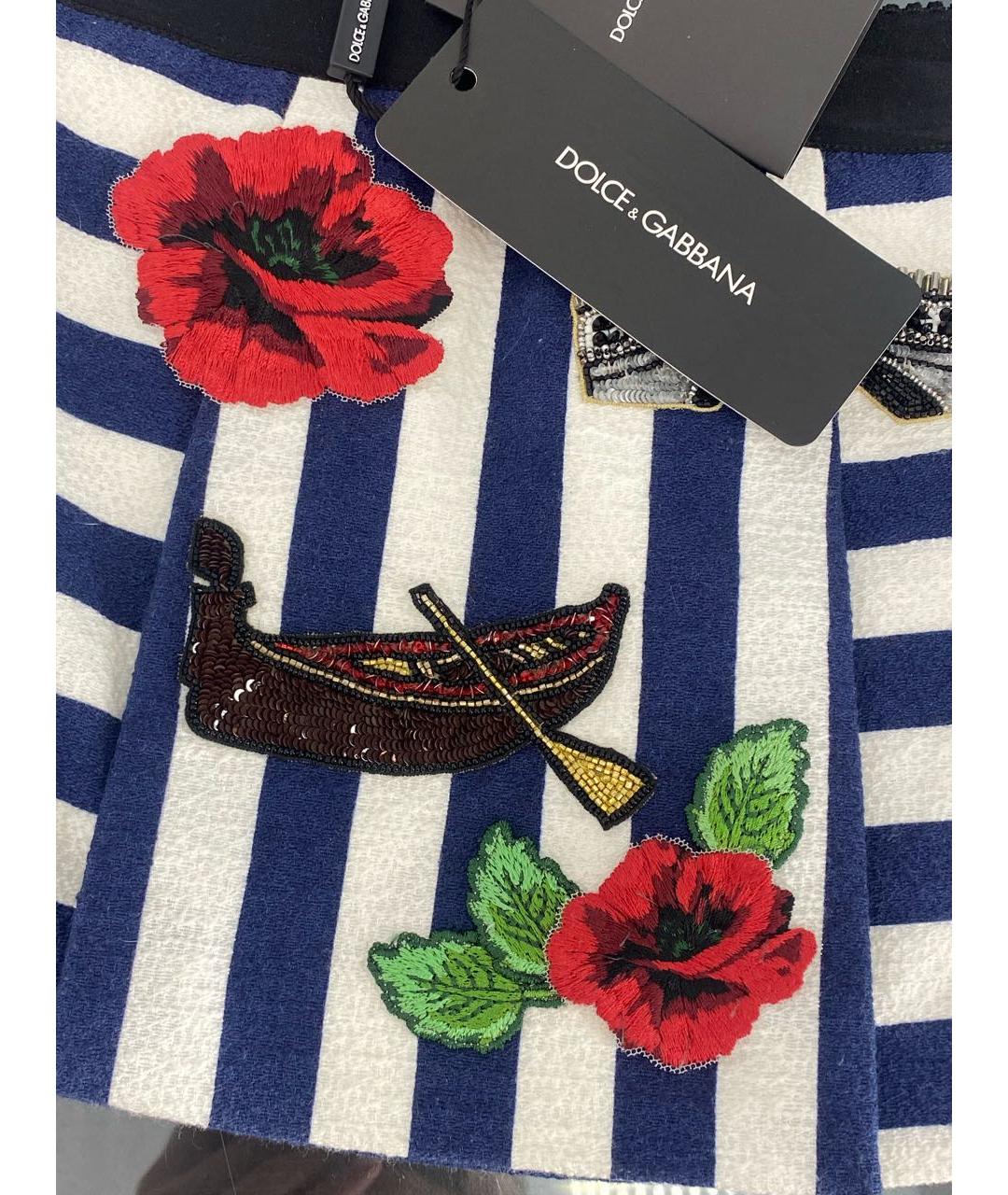 DOLCE & GABBANA KIDS Мульти хлопковая юбка, фото 4