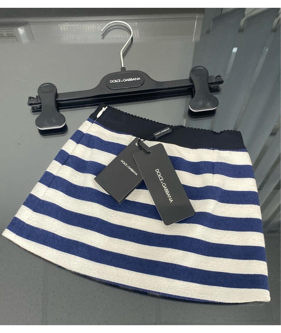 DOLCE & GABBANA KIDS Мульти хлопковая юбка, фото 2