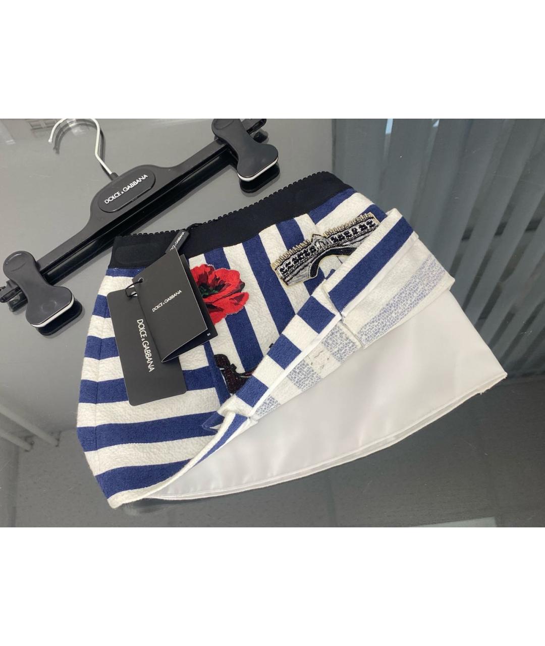 DOLCE & GABBANA KIDS Мульти хлопковая юбка, фото 3