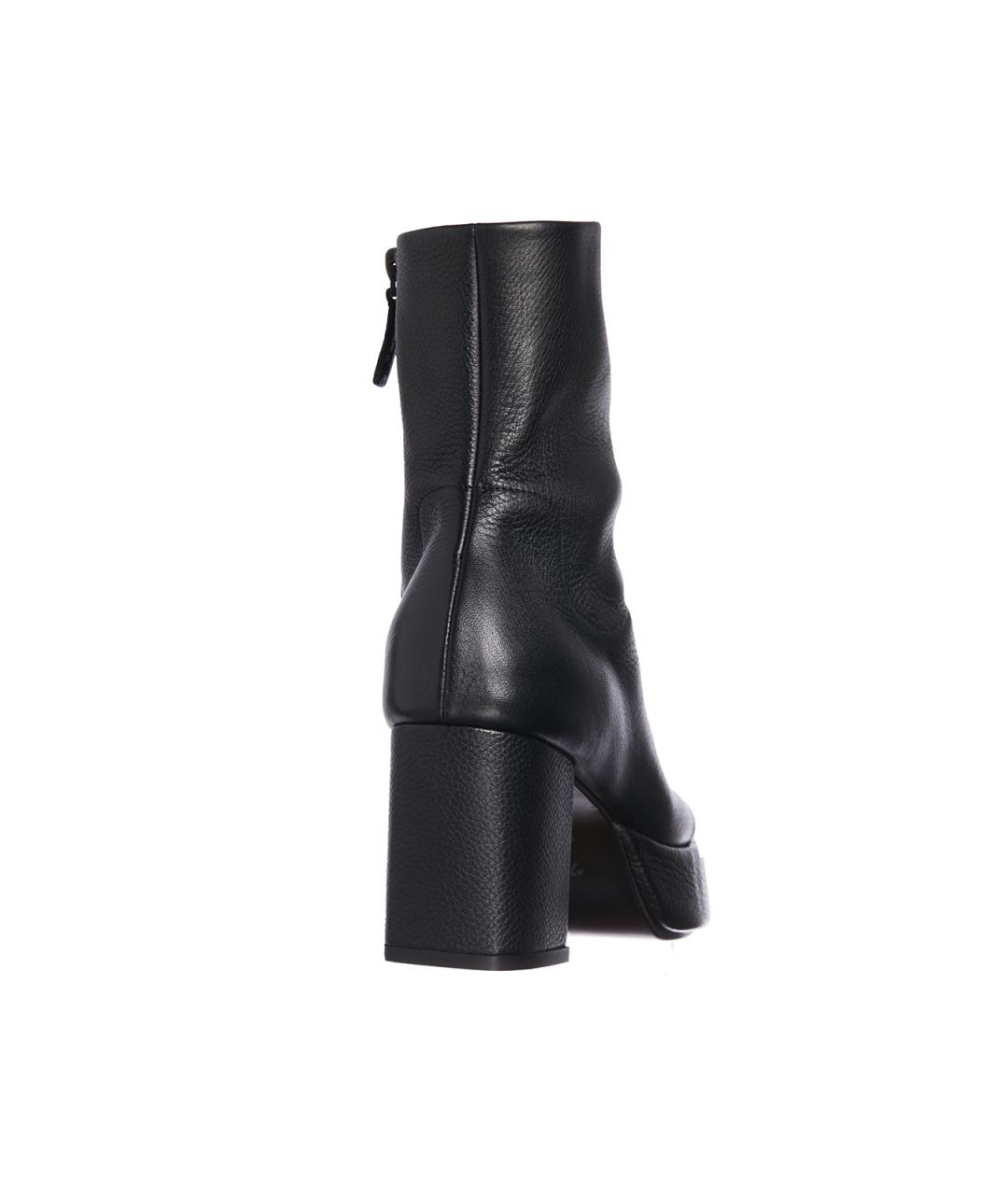 MARSELL Черные кожаные ботинки, фото 3
