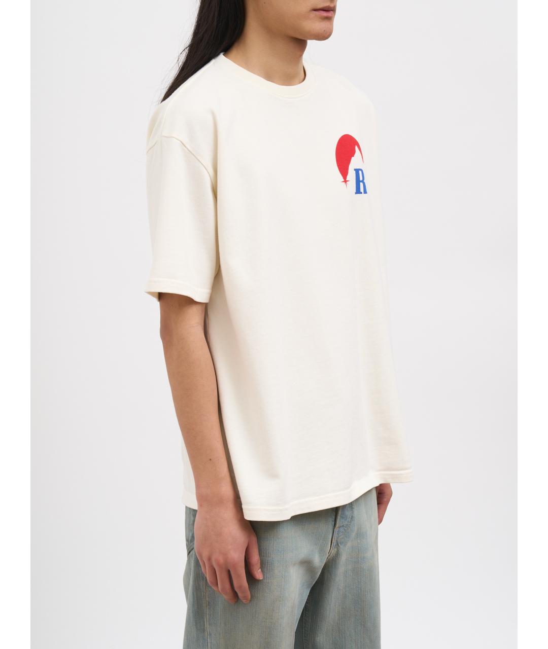 RHUDE Белая футболка, фото 3