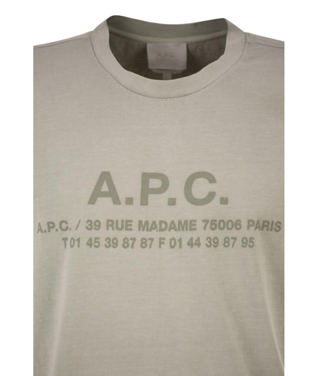 A.P.C. Хлопковая футболка, фото 4