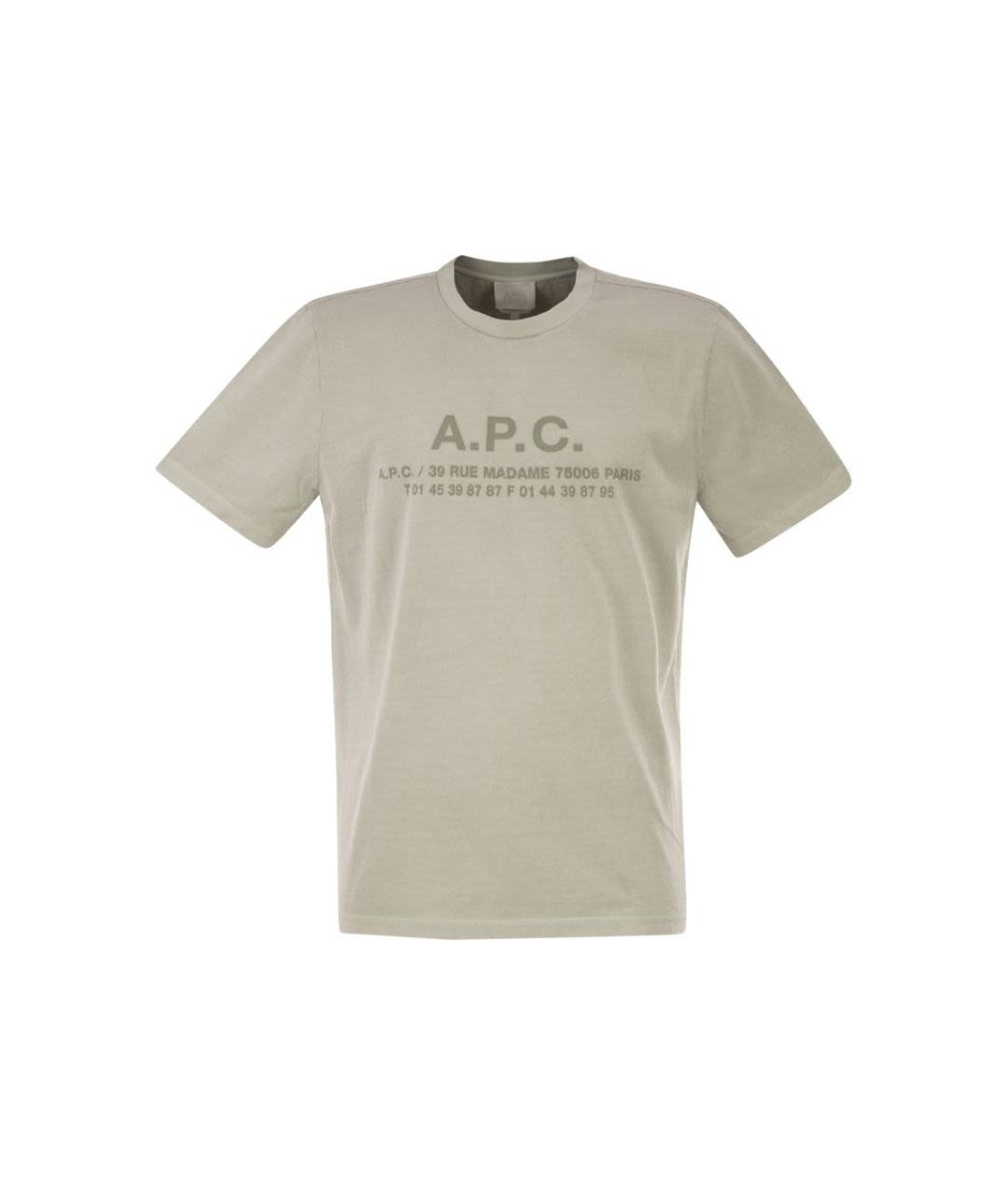 A.P.C. Хлопковая футболка, фото 1