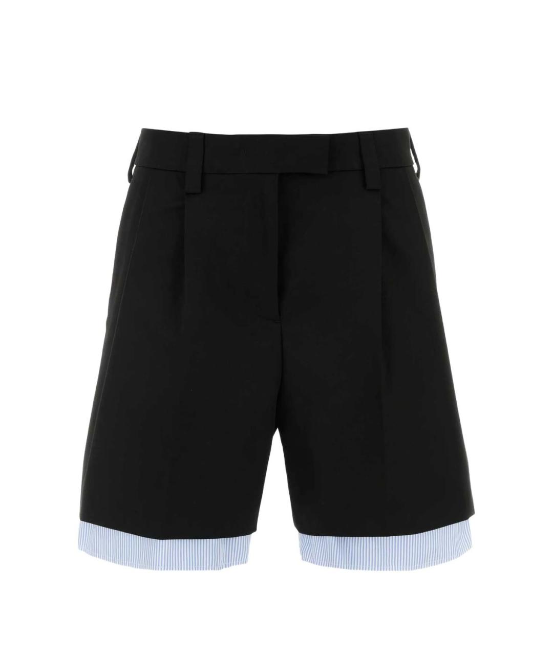 MIU MIU Черные хлопковые шорты, фото 1