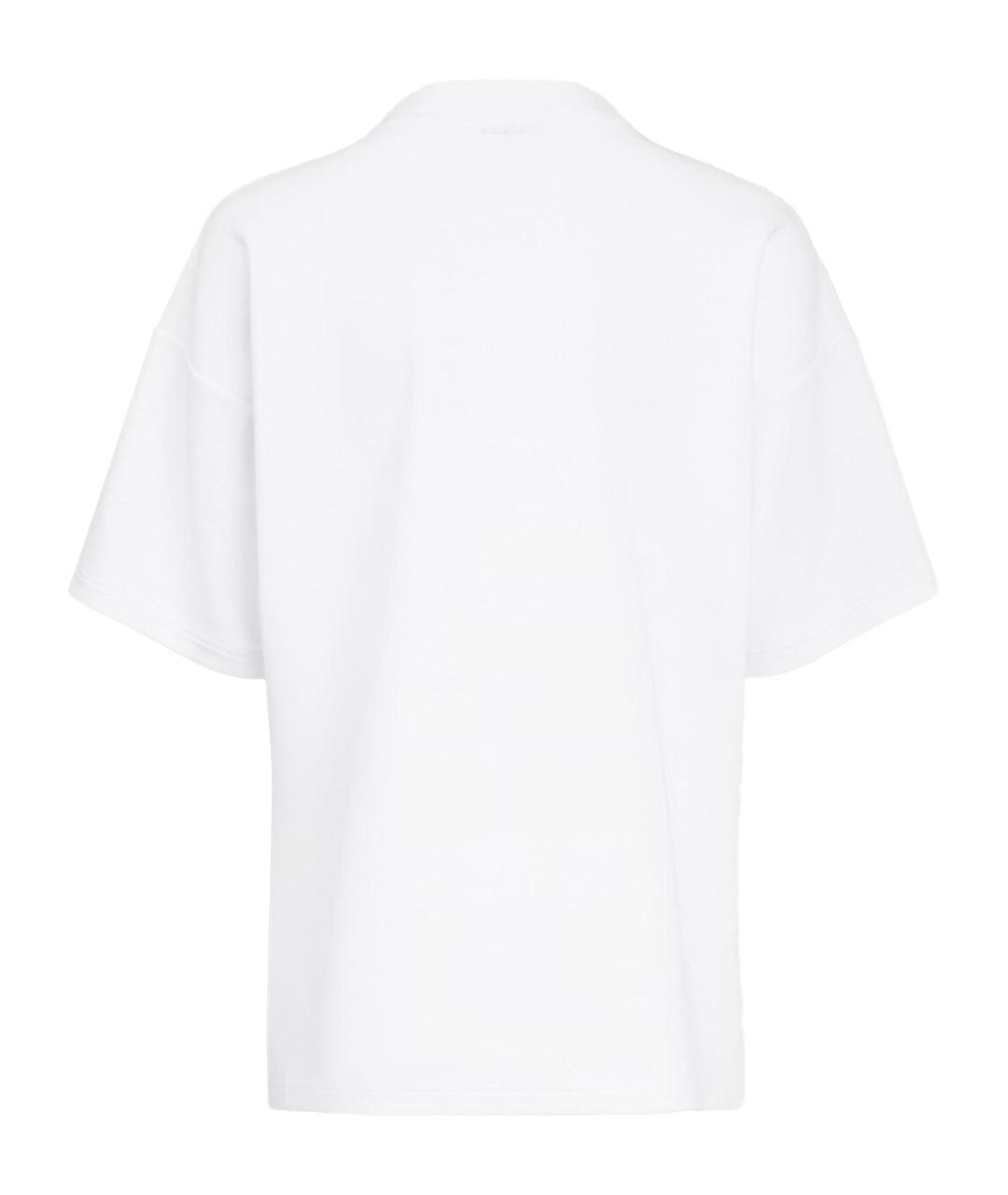 ALAIA Белая хлопковая футболка, фото 3