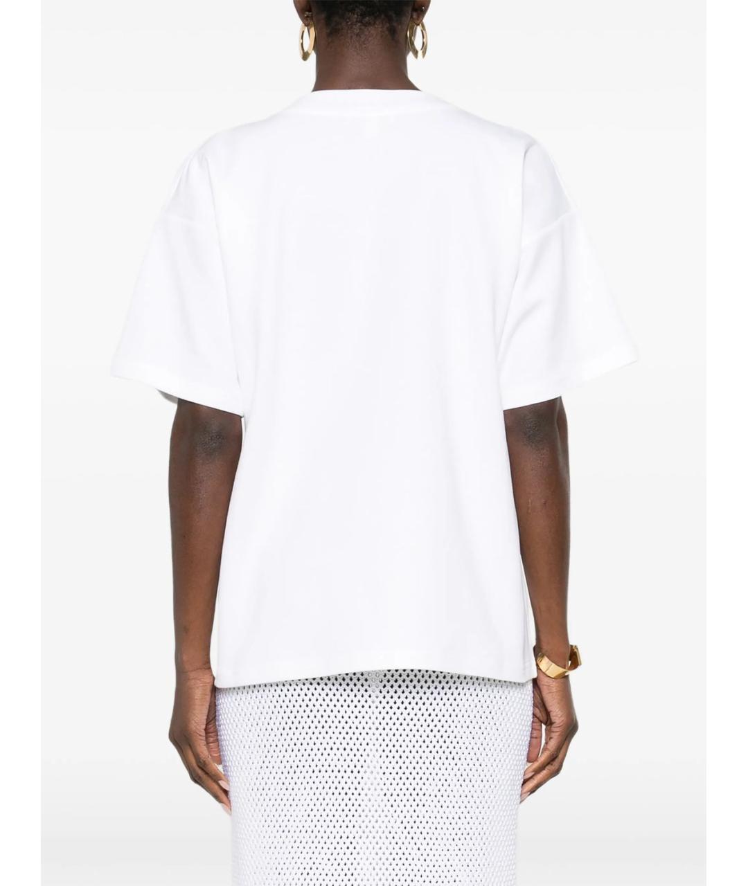 ALAIA Белая хлопковая футболка, фото 5