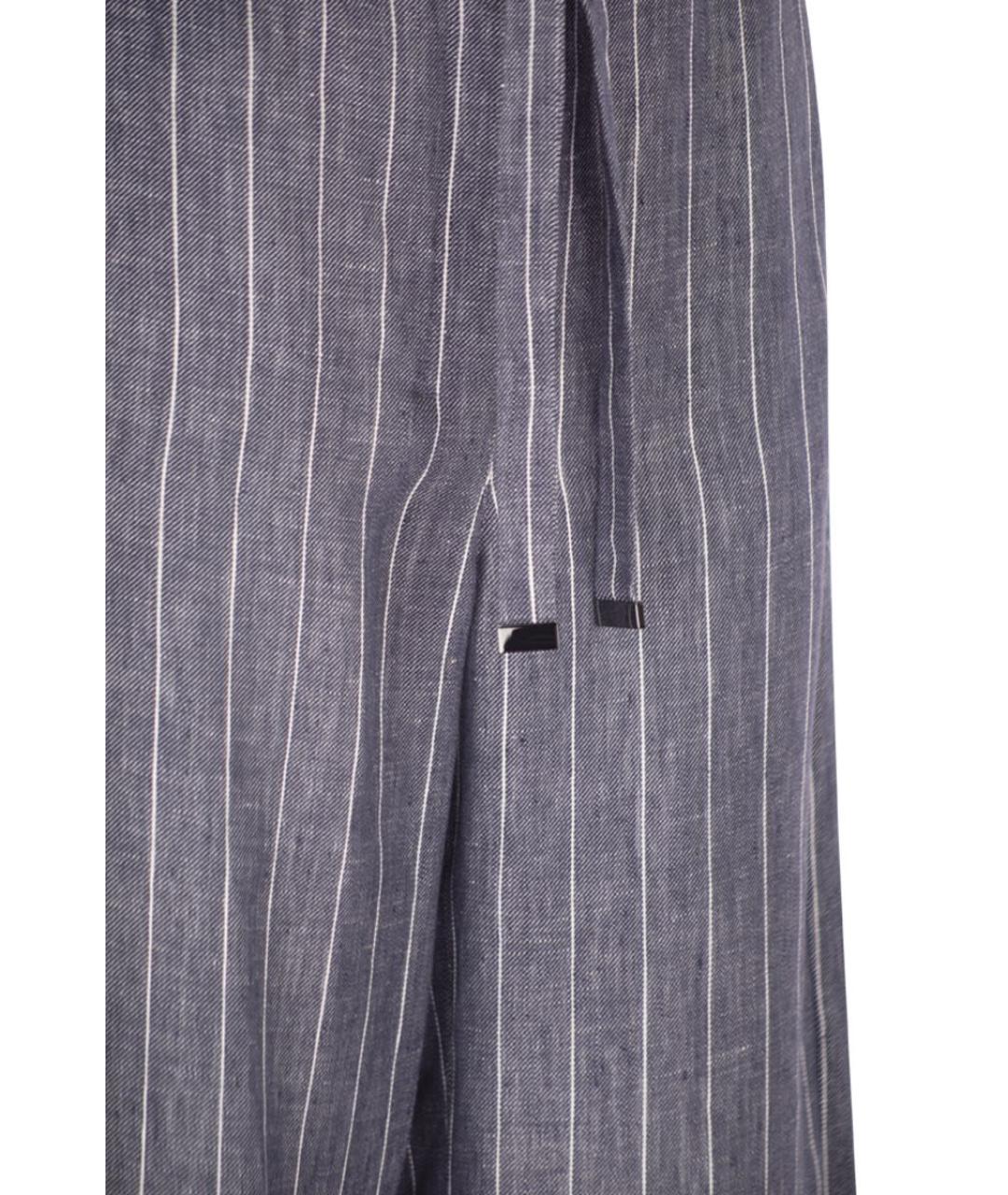 'S MAX MARA Мульти льняные прямые брюки, фото 4