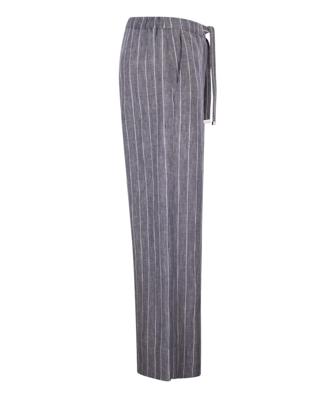 'S MAX MARA Мульти льняные прямые брюки, фото 3