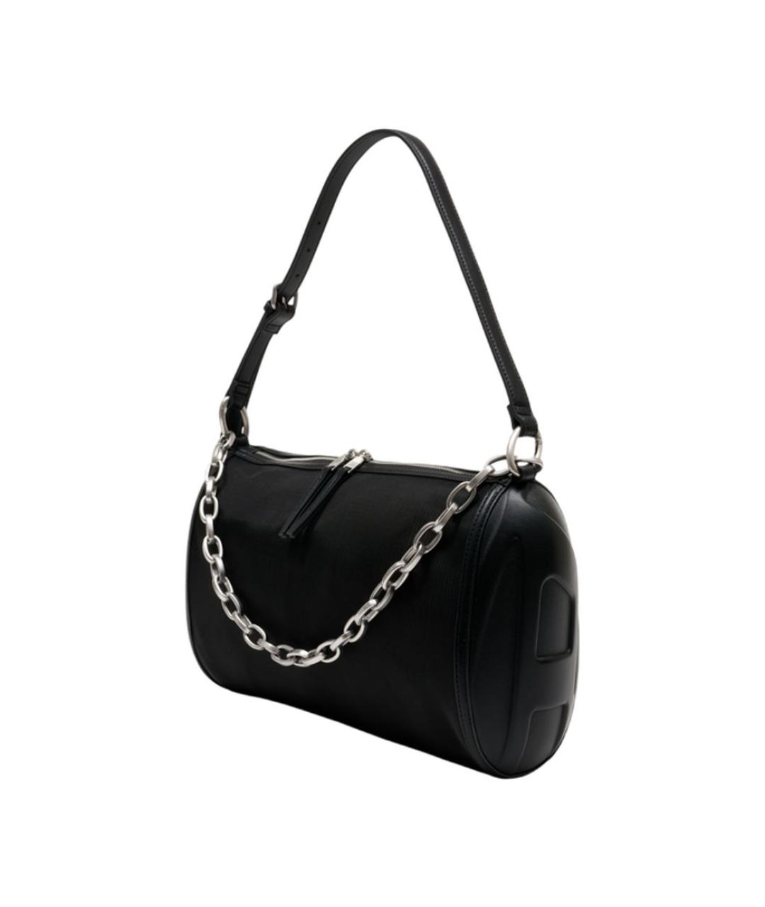 DIESEL Черная синтетическая сумка через плечо, фото 2