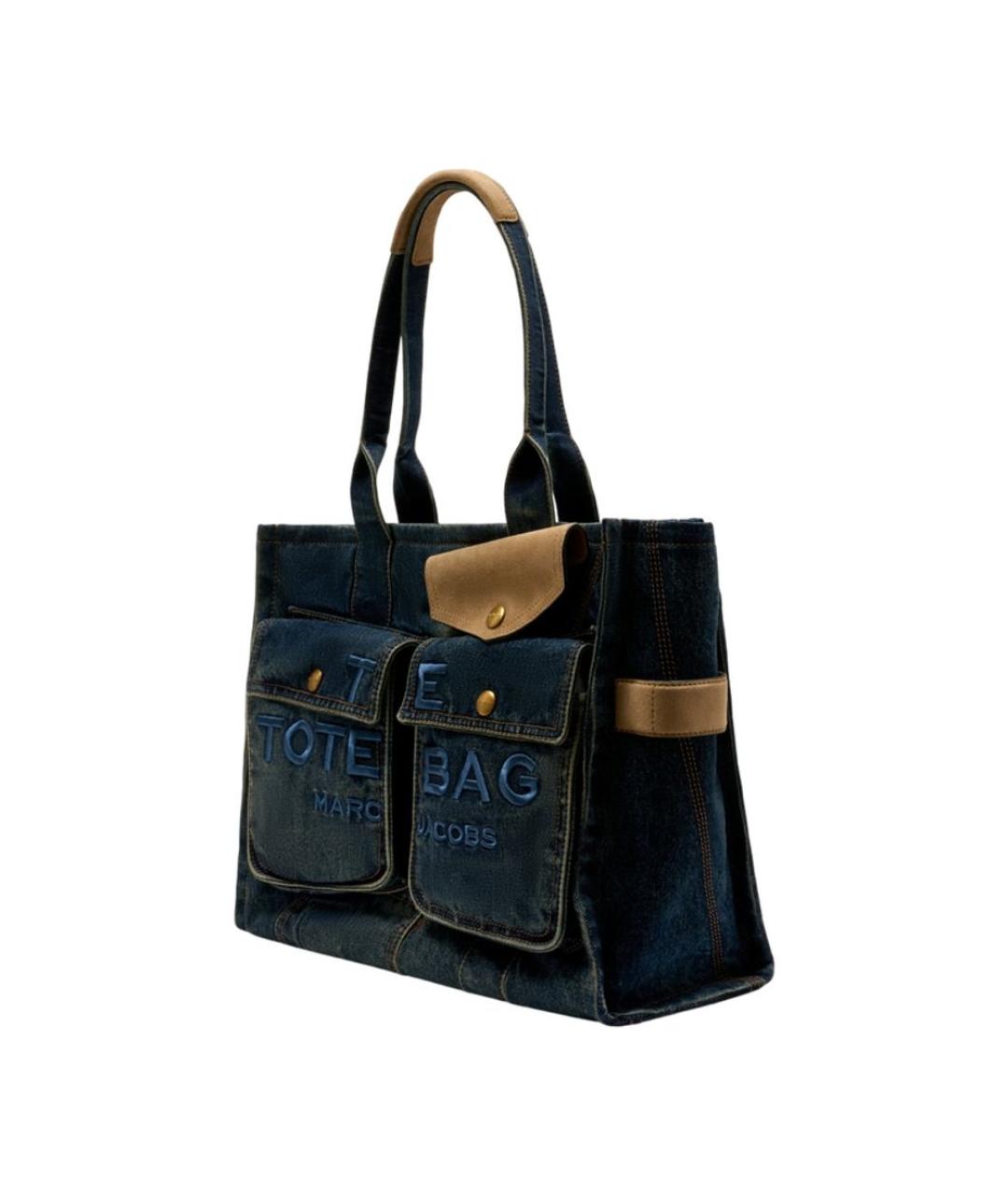 MARC JACOBS Синяя хлопковая сумка тоут, фото 2