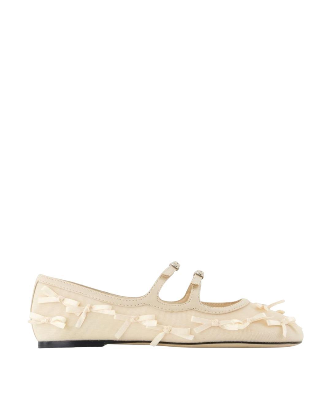 MARC JACOBS Бежевые текстильные балетки, фото 1